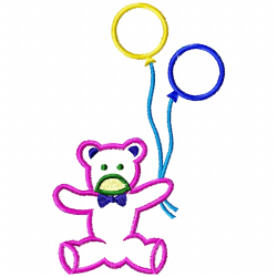 Teddy Embroidery Design 7